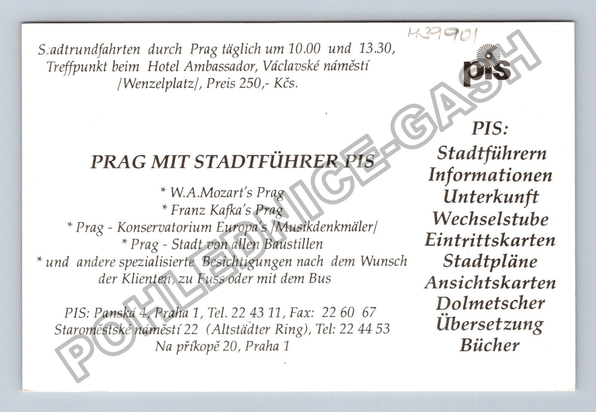 Pohlednice Praha Karlův most Hradčany noční záběr (M39901)