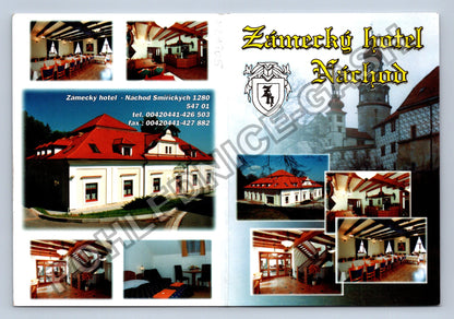 Pohlednice Zámecký hotel Náchod interiér exteriér (M39905)