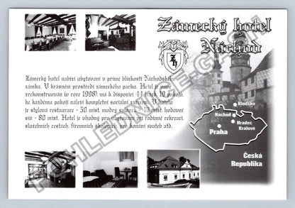 Pohlednice Zámecký hotel Náchod interiér exteriér (M39905)