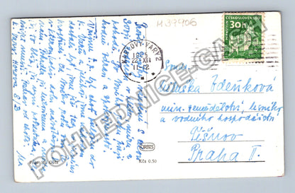 Pohlednice Radostné Vánoce vánoční ozdoba svíčka (M39906)