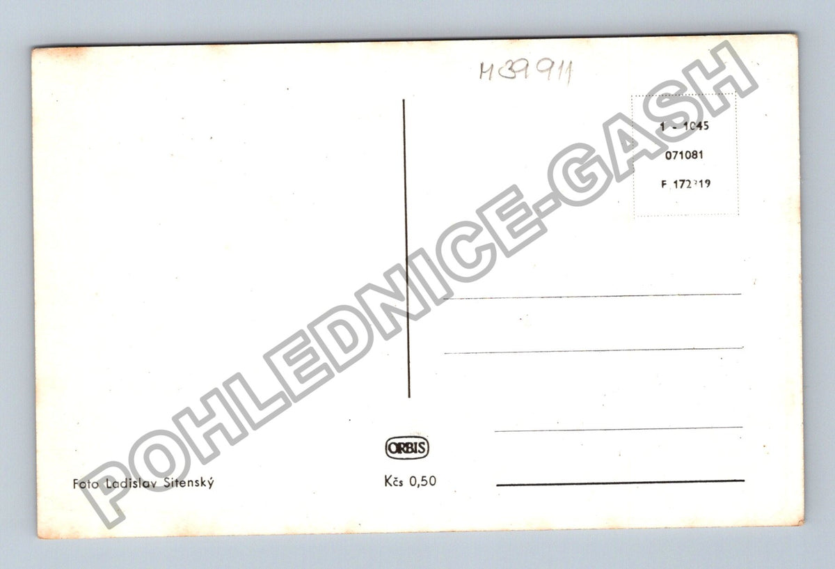 Pohlednice Zasněžené vrcholky hor lyžaři Šťastný Nový rok (M39911)