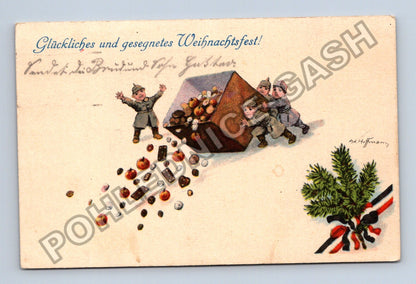 Pohlednice Německo vánoční vojáci Ad. Hoffmann 1916 (M39924)