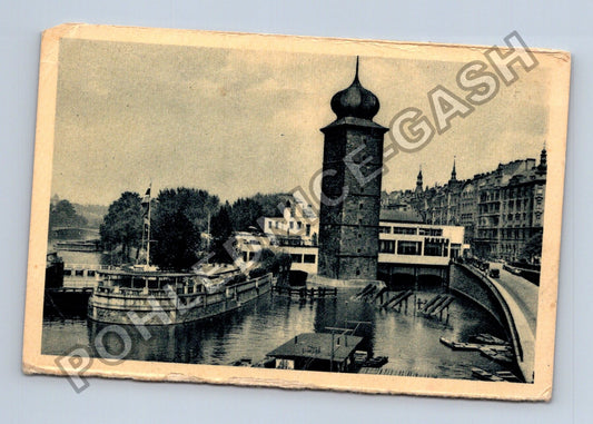 Pohlednice Praha Mánes vodárenská věž lodě Vltava (M39945)