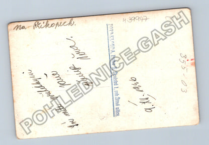 Stará fotografie Praha Na Příkopech žena 1946 (M39947)