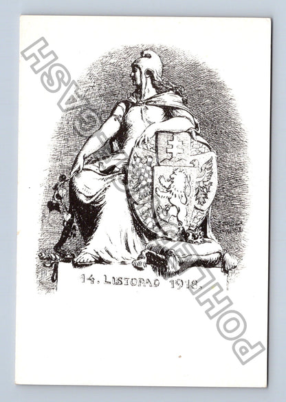 Pohlednice 14. listopad 1918 státní znak Československa (M39952)