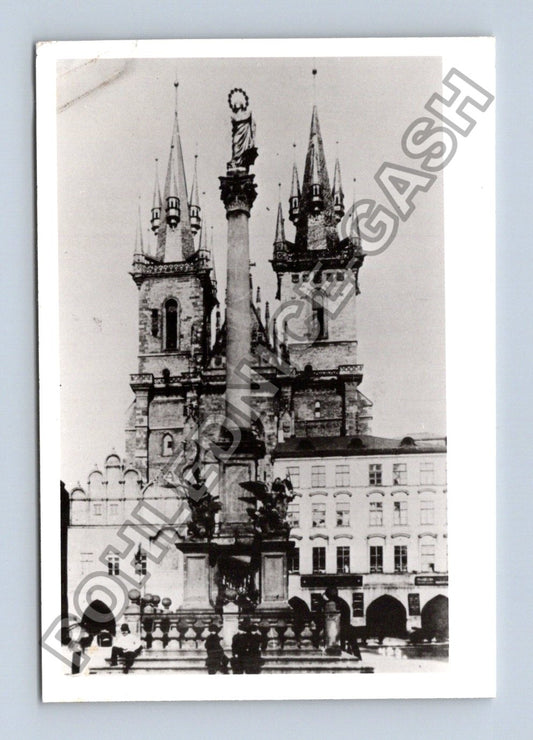 Stará fotografie Mariánský sloup Praha Staroměstské náměstí (M39957)