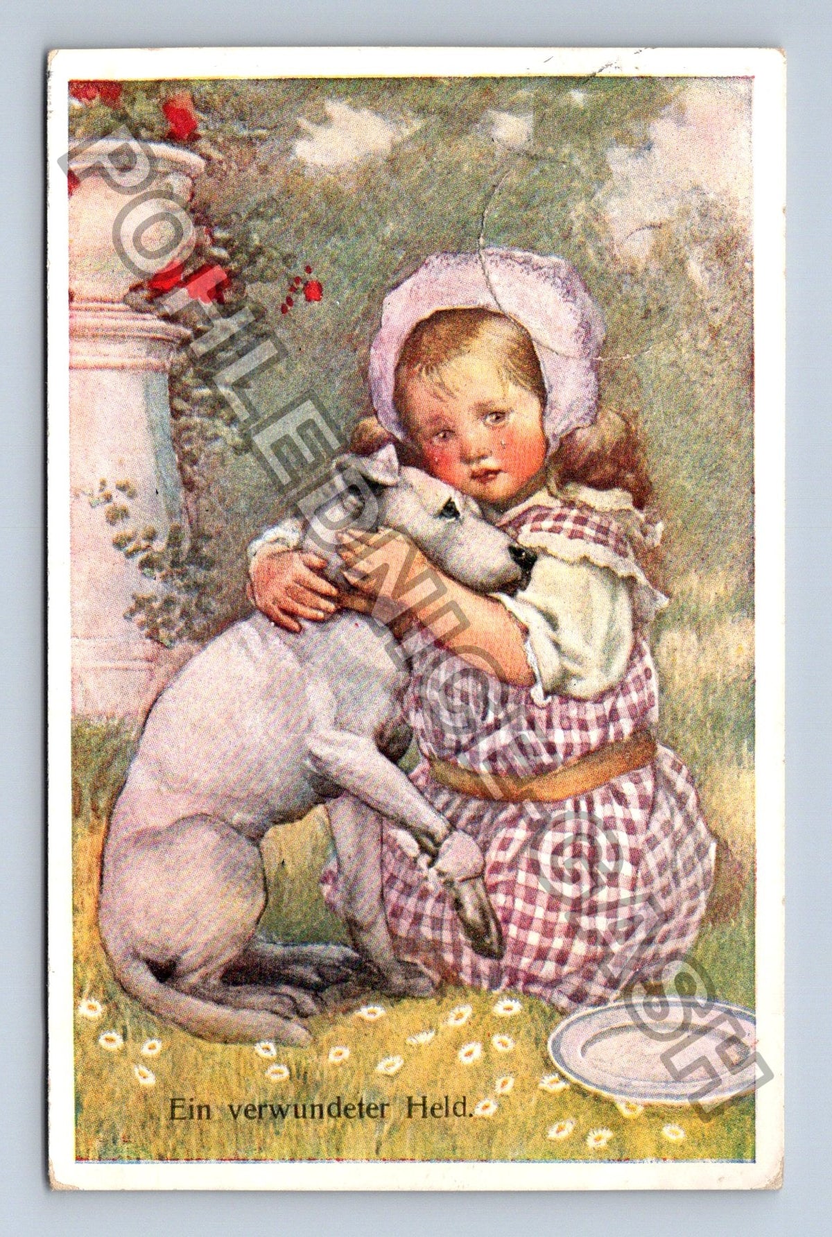 Pohlednice Dítě s oslíkem Ein verwundeter Held 1911 (M39974)