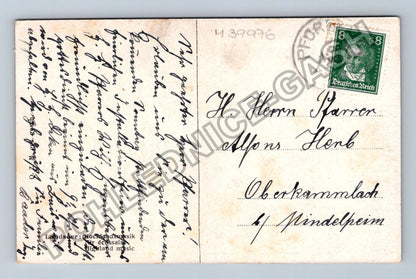 Pohlednice Německo lovec se psy malba (M39976)