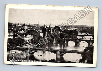 Pohlednice Praha Celkový pohled na 4 mosty (M39987)