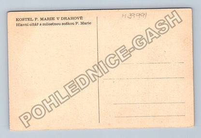 Pohlednice Drahová kostel Panny Marie hlavní oltář (M39991)