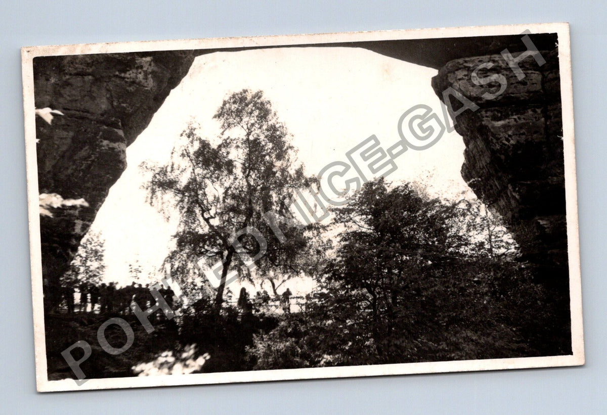 Stará fotografie Pravčická brána Českosaské Švýcarsko (M40016)