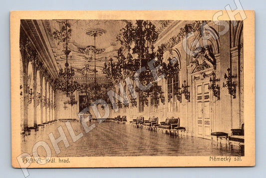 Pohlednice Praha Pražský hrad Německý sál (M4002)