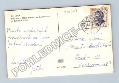 Pohlednice Šumava Babylon ROH zotavovna Šumavanka (M40029)