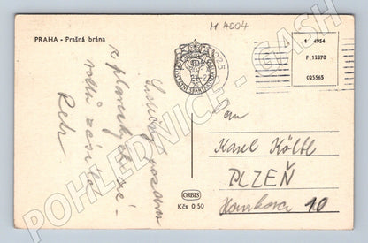 Pohlednice Praha Prašná brána Orbis starý tisk (M4004)