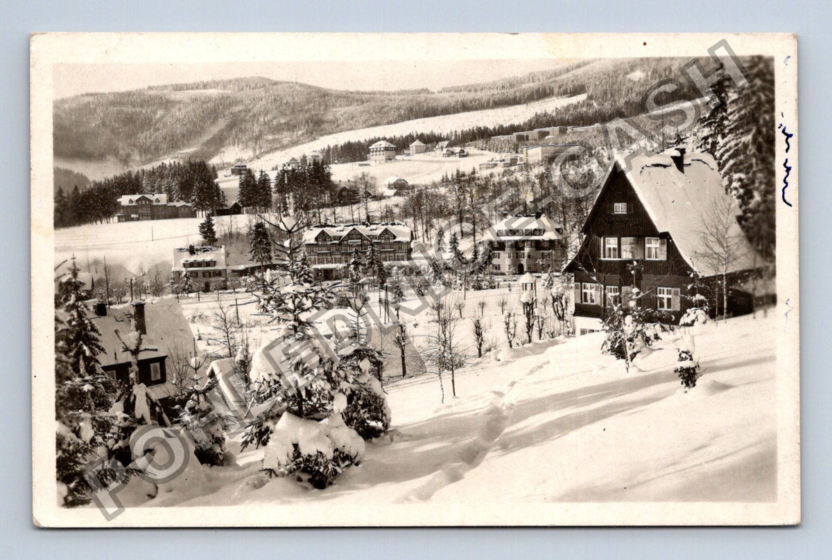 Pohlednice Krkonoše Špindlerův Mlýn Bedřichov zimní krajina (M40040)