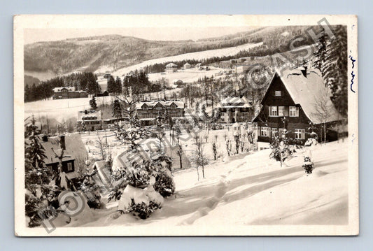 Pohlednice Krkonoše Špindlerův Mlýn Bedřichov zimní krajina (M40040)