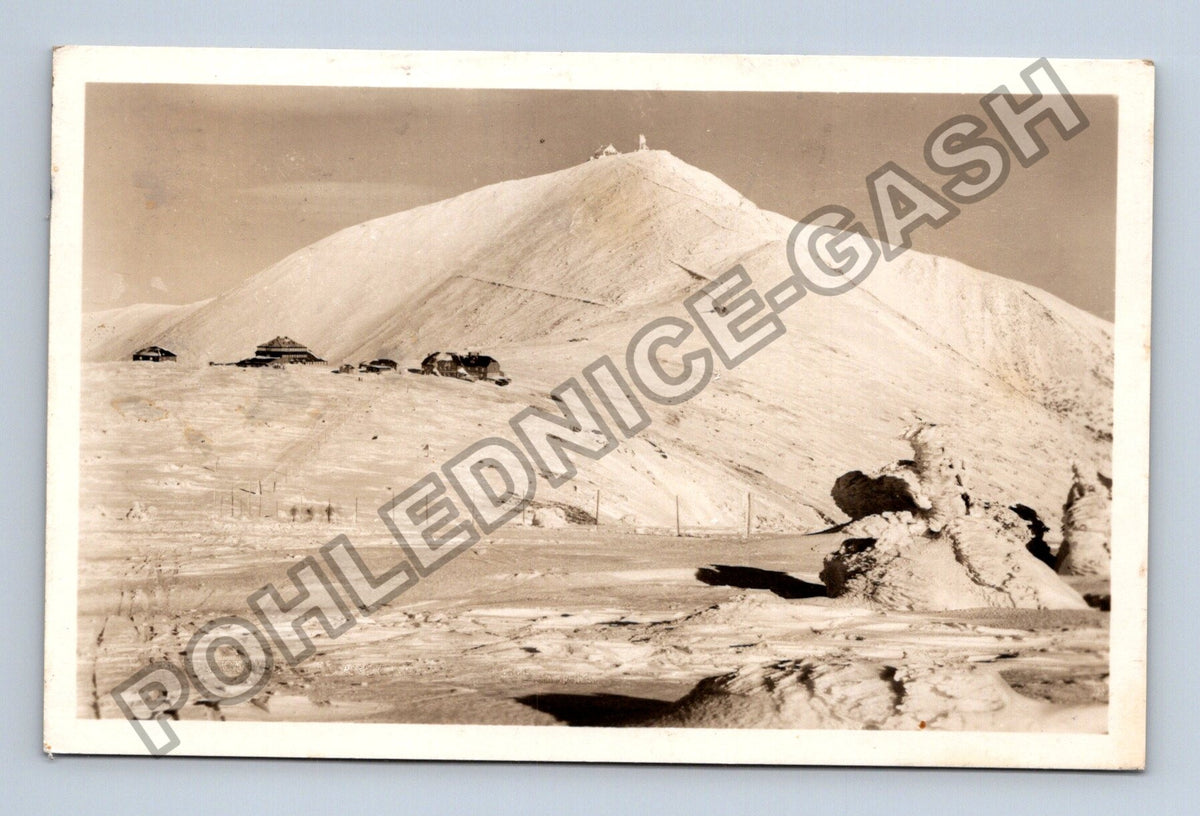 Pohlednice Krkonoše Sněžka Rekreační oblast ROH 1953 (M40041)