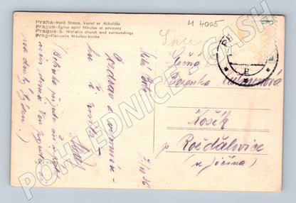 Pohlednice Praha kostel sv Mikuláše Malá Strana (M4005)