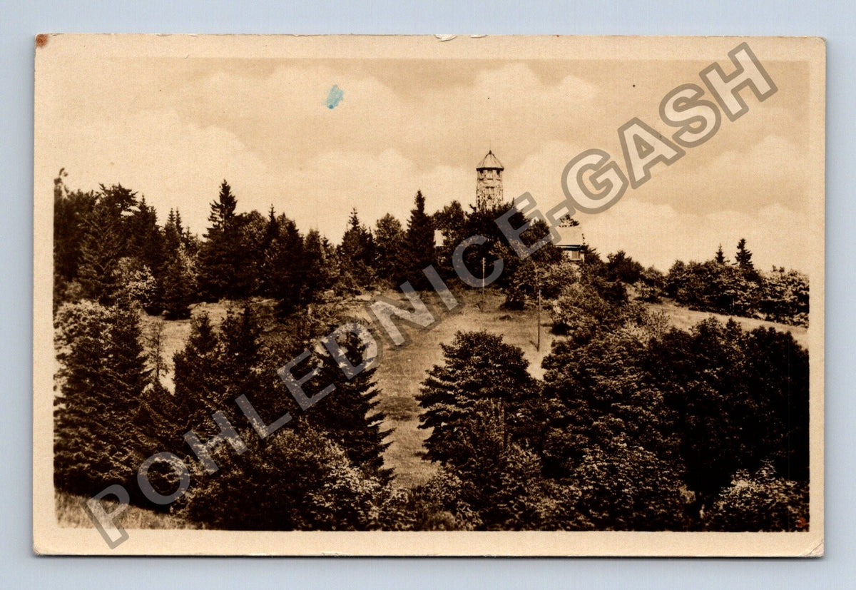 Pohlednice Jizerské hory Chata Bramberk rozhledna 1960 (M40053)