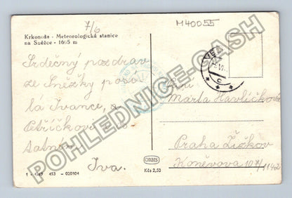 Pohlednice Krkonoše Meteorologická stanice na Sněžce 1605 m (M40055)