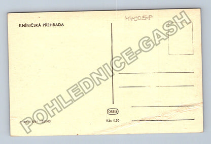 Pohlednice Kníničská přehrada lodě lidé (M40058)