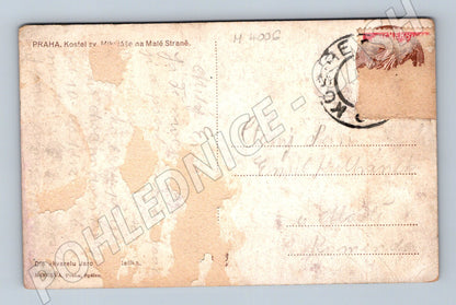 Pohlednice Praha kostel sv Mikuláše Jaro Jelínek (M4006)