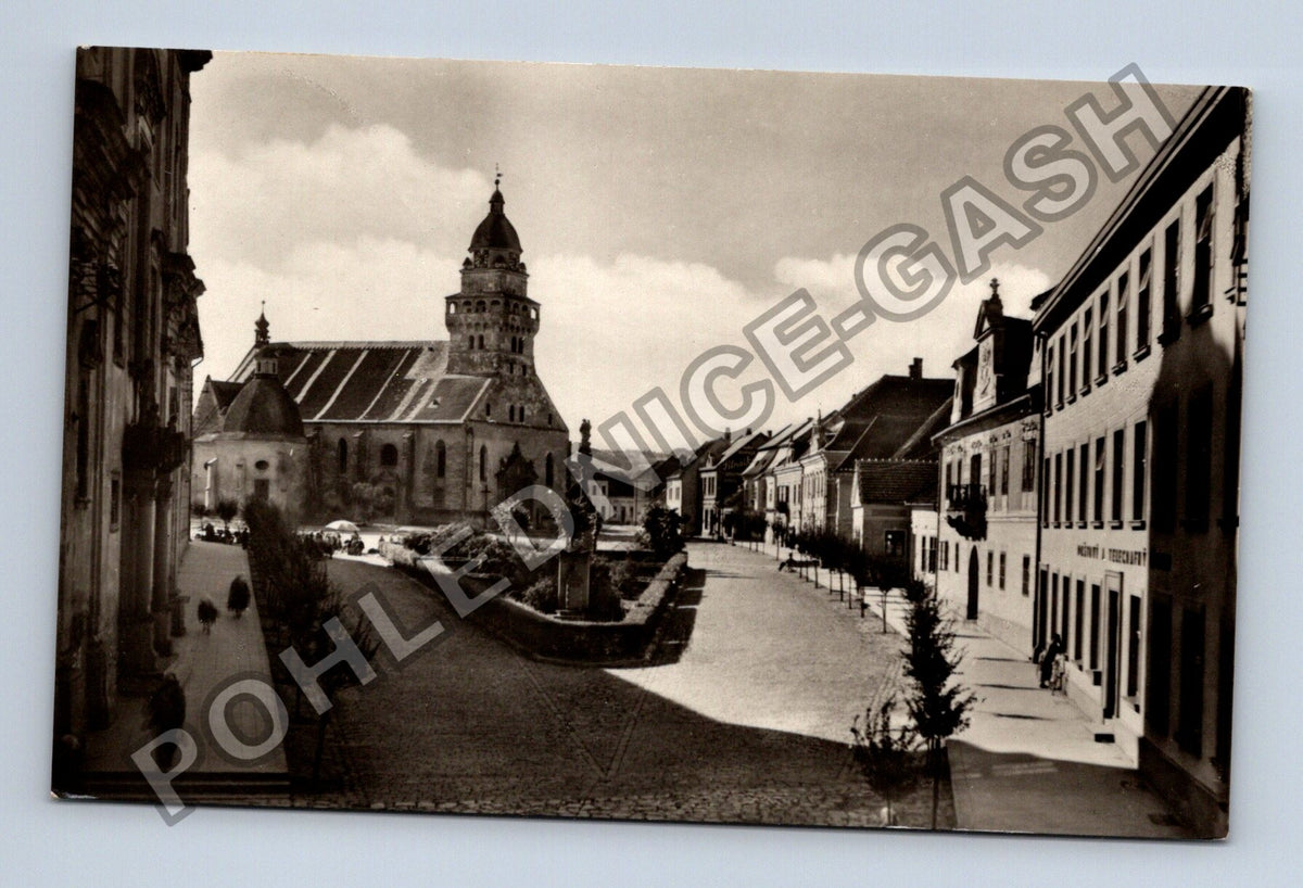 Pohlednice Skalica kostel ulice (M40078)