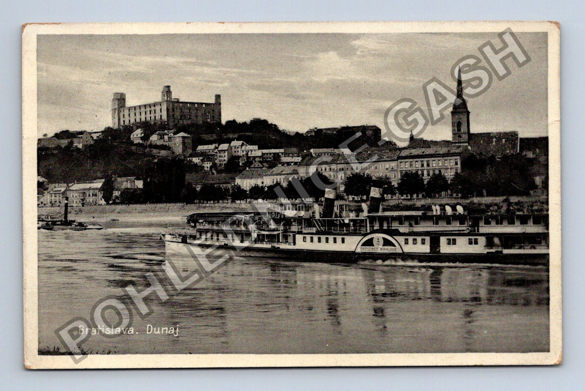 Pohlednice Bratislava Dunaj 1938 Parník (M40080)