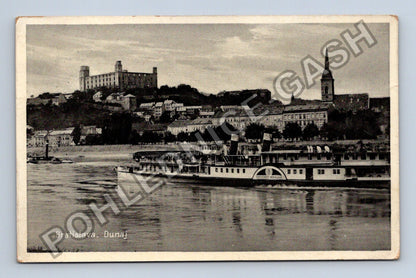 Pohlednice Bratislava Dunaj 1938 Parník (M40080)