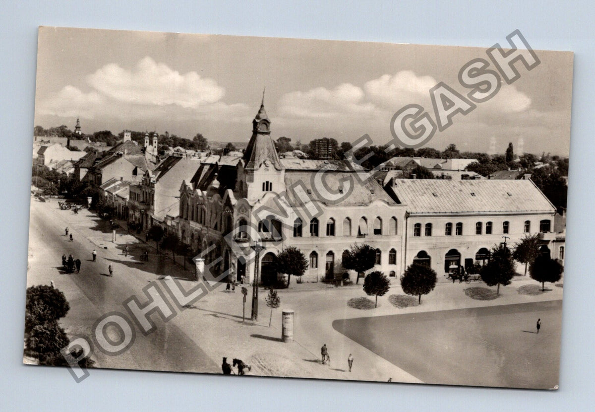 Pohlednice Slovensko Michalovce široký pohled město (M40089)