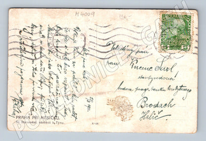 Pohlednice Praha Staroměstské náměstí při měsíčku (M4009)