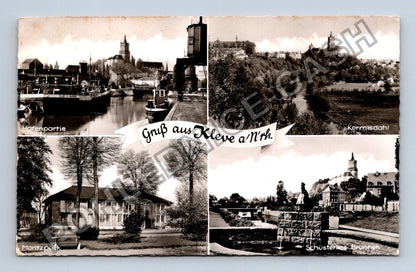 Pohlednice Německo Kleve a.N.R.H. Hafenpartie Kermisdahl (M40095)