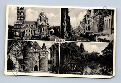 Pohlednice Německo Neuss Münster Niederstraße Obertor (M40096)