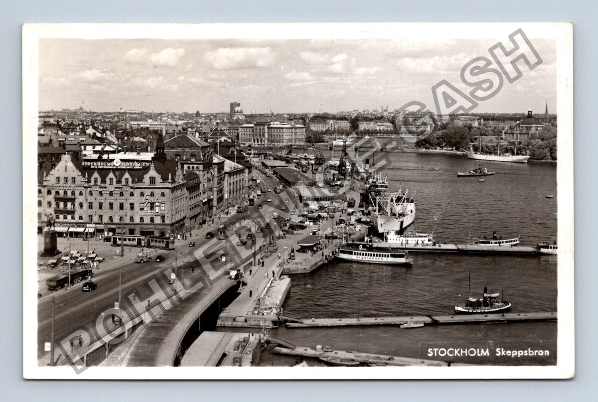Pohlednice Švédsko Stockholm Skeppsbran (M40109)