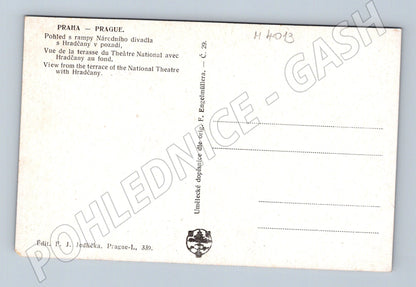 Pohlednice Praha ND pohled na Hradčany Engelmüller Jedlička (M4013)