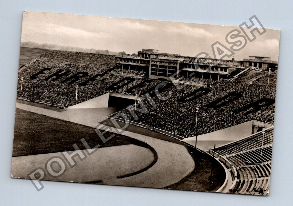 Pohlednice Messe sportovní stadion Lipsko NDR 1950s (M40130)