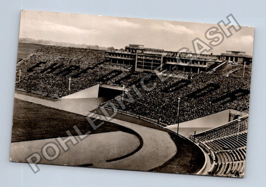 Pohlednice Messe sportovní stadion Lipsko NDR 1950s (M40130)
