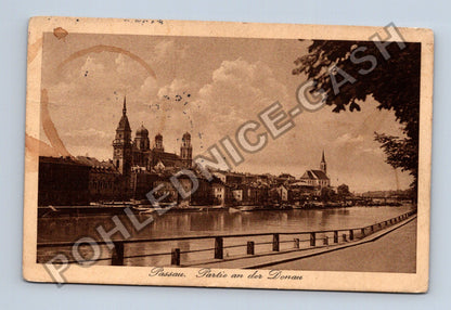 Pohlednice Německo Passau Partie an der Donau (M40148)