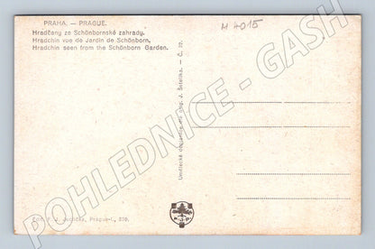Pohlednice Praha Hradčany ze Schönbornské zahrady (M4015)