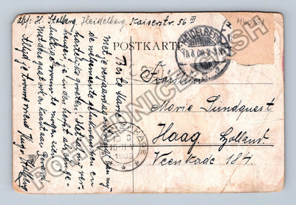 Pohlednice Německo Heidelberg Schlossbrückenführung 1908 (M40161)