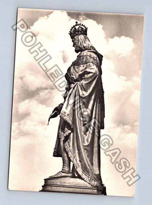 Pohlednice Praha pomník císaře Karla IV. (M40167)