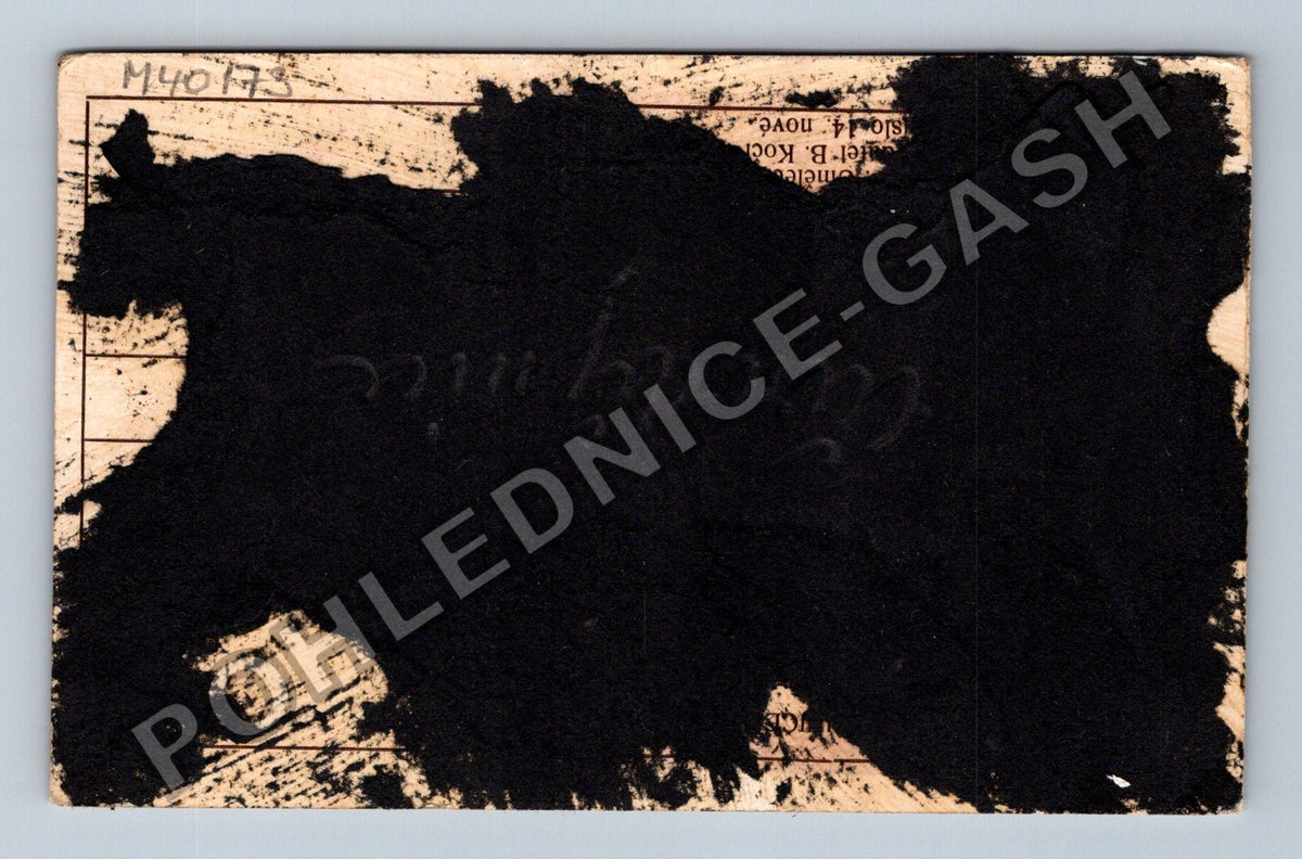 Pohlednice reliéf ležící postava (M40173)