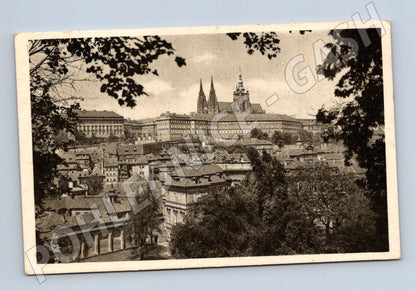 Pohlednice Praha Hradčany Pražský hrad starý motiv (M4018)
