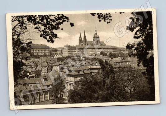 Pohlednice Praha Hradčany Pražský hrad starý motiv (M4018)
