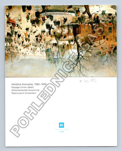 Pohlednice Holandsko Hendrick Avercamp Paysage dhiver (M40182)