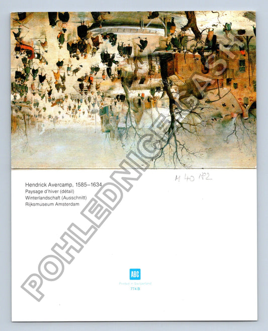 Pohlednice Holandsko Hendrick Avercamp Paysage dhiver (M40182)