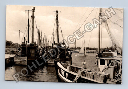 Pohlednice Německo Freest Kr Wolgast Fischereihaven 1964 (M40183)