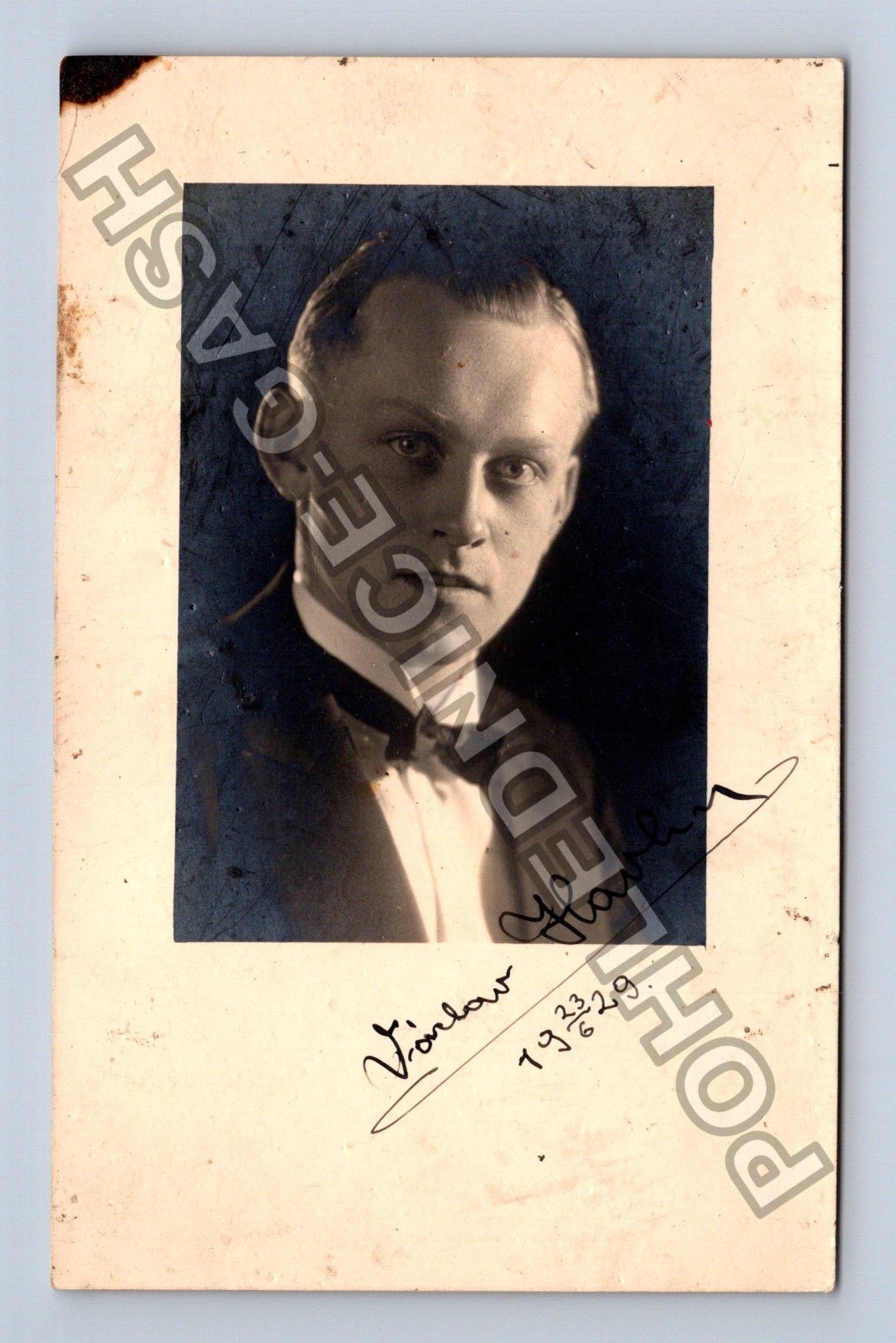 Stará fotografie Václav Havel autogram 1933 (M40189)