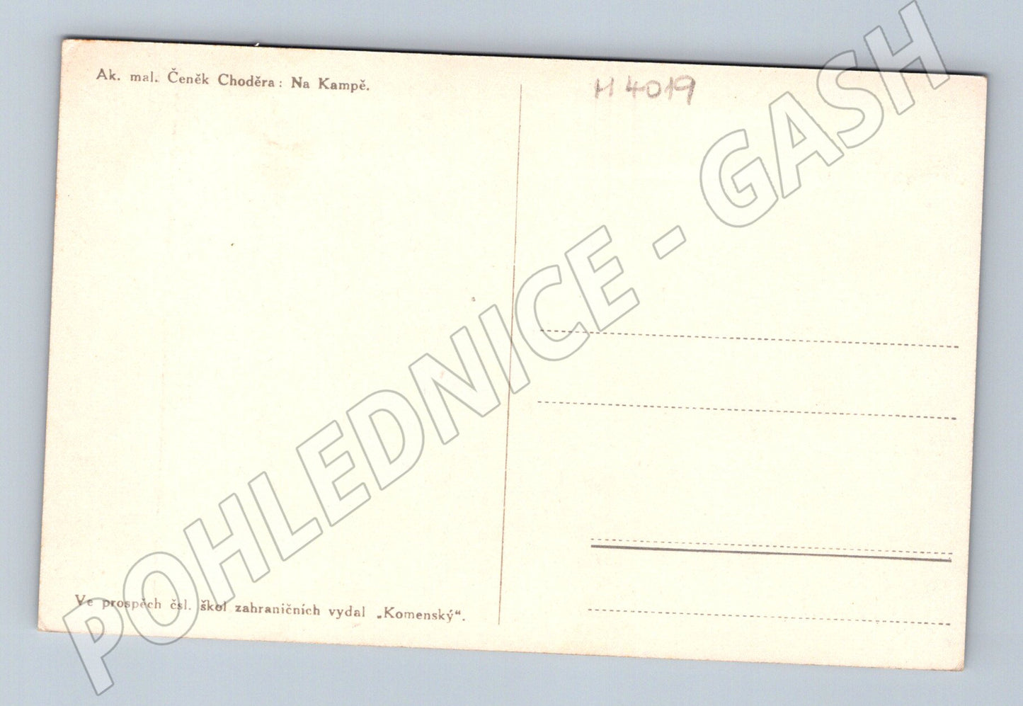 Pohlednice Praha Na Kampě Karlův most Čeněk Choděra (M4019)