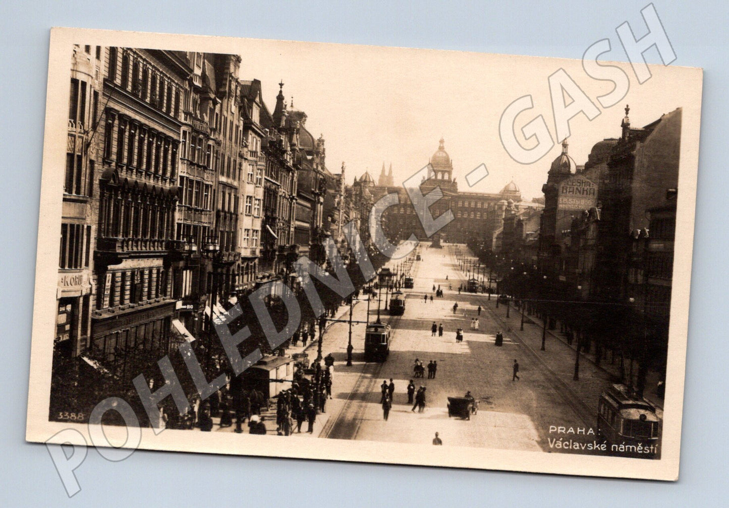 Pohlednice Praha Václavské náměstí starý motiv (M4023)